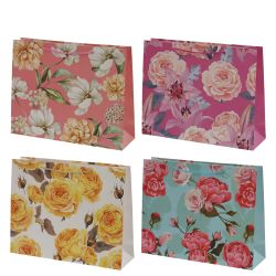 GAEM Пакет подарочный L (бумага 210г/м2, блок микс 12шт), L38,5 W11 H30 см, 4в.