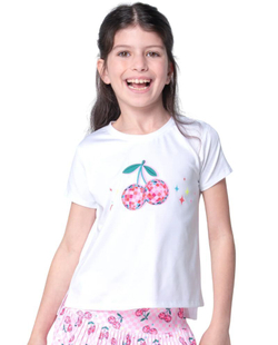 Футболка для девочки Lucky in Love Disco Cherry Short Sleeve - multicolor