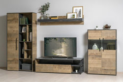 Шкаф-стеллаж 13.206 Трувор Дуб Гранж Песочный, Интра