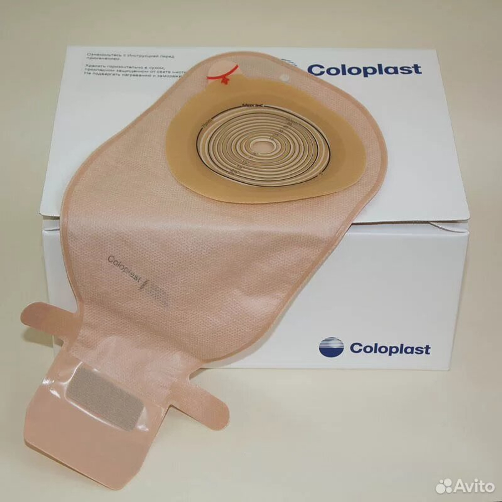 10 штук. 175000 Калоприемник Coloplast Однокомпонентный дренируемый, с фильтром