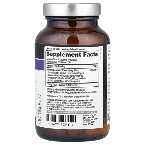 Quality of Life, Curcumin-SR`` 60 растительных капсул