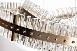 Люстра подвесная 70xh150см Garda Decor Galaxy прозрачная стекло/золото