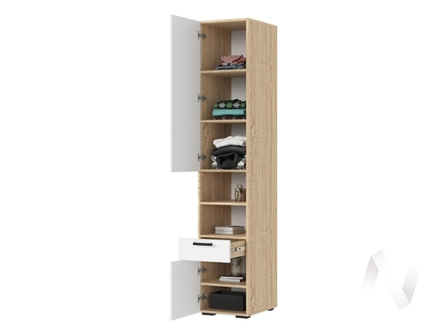 Пенал ПН 01 МС Санса (дуб сонома/белый)