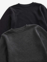 Лонгслив с термо-эффектом для мальчика Next Q55-696, 2 шт., Черный, Темно-серый