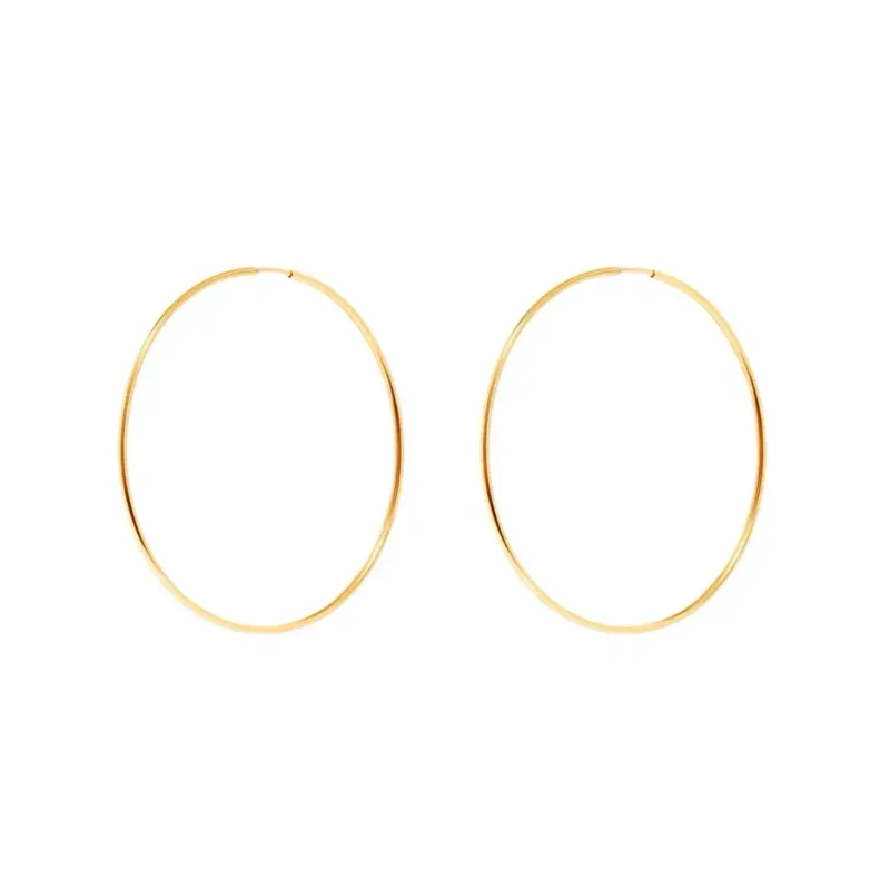 Серьги-конго Золотые – 5 см