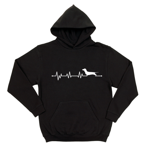 Толстовка  "Такса - сердечный ритм "