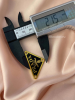 Логотип металлический Прад. золото черная