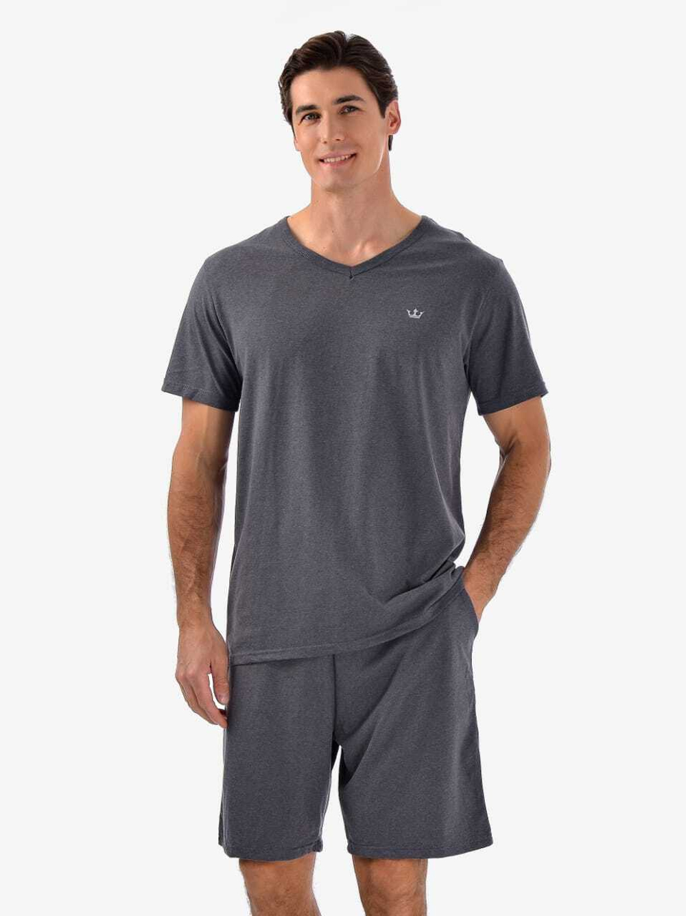 Пижама мужская шорты+футболка 88227