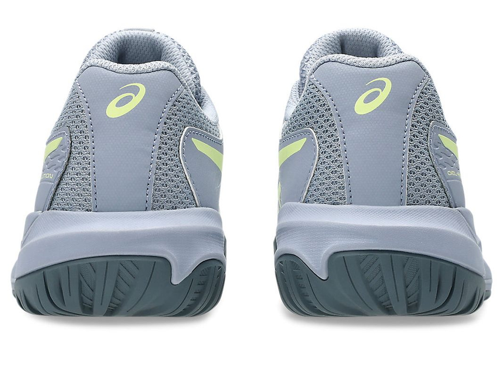 Детские теннисные кроссовки Asics Gel-Resolution X GS - grey blue/pistachio