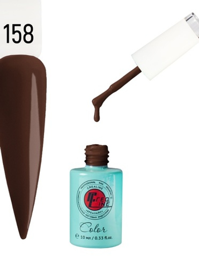 Гель-лак UV тон 158 шоколадный латте 10 мл