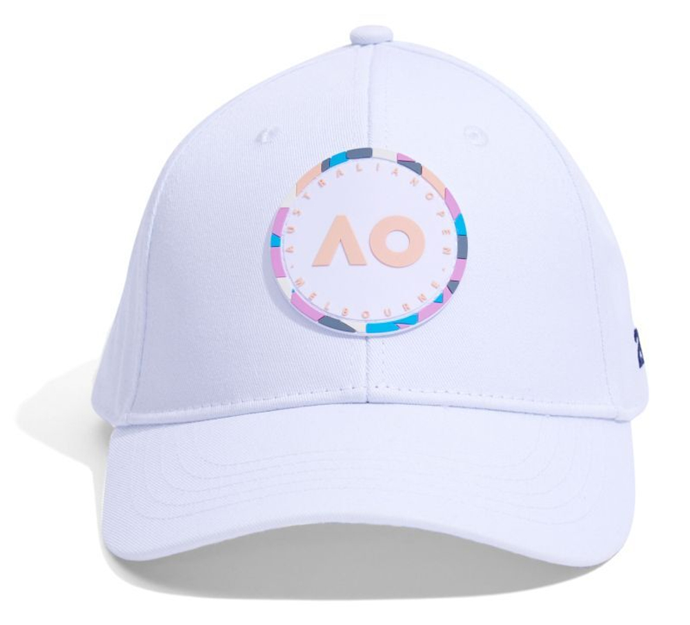 Теннисная кепка Australian Open Adults Round Logo Cap (OSFA) - белый