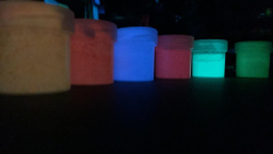Набор светящихся в темноте акриловых красок AcidColors Luminescent для творчества 12 цветов х 20г (240г)