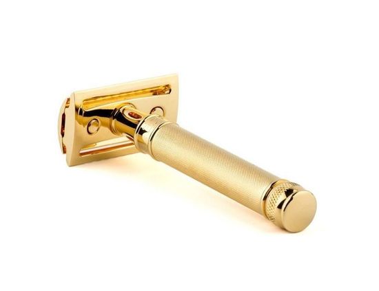 Т-образная бритва (станок) Edwin Jagger, золотистый, DE89BA11GBL