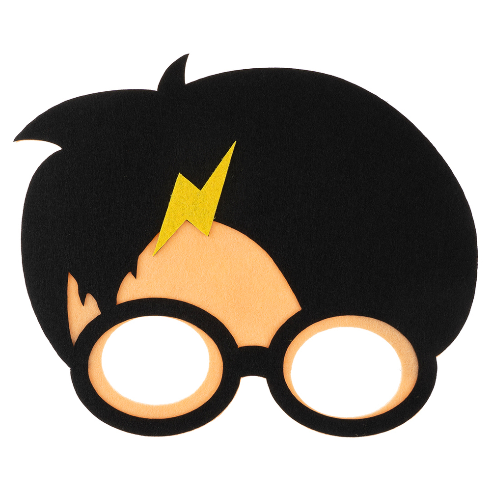 Маска карнавальная, из фетра, Маленький волшебник, Черный, 18,5*15 см