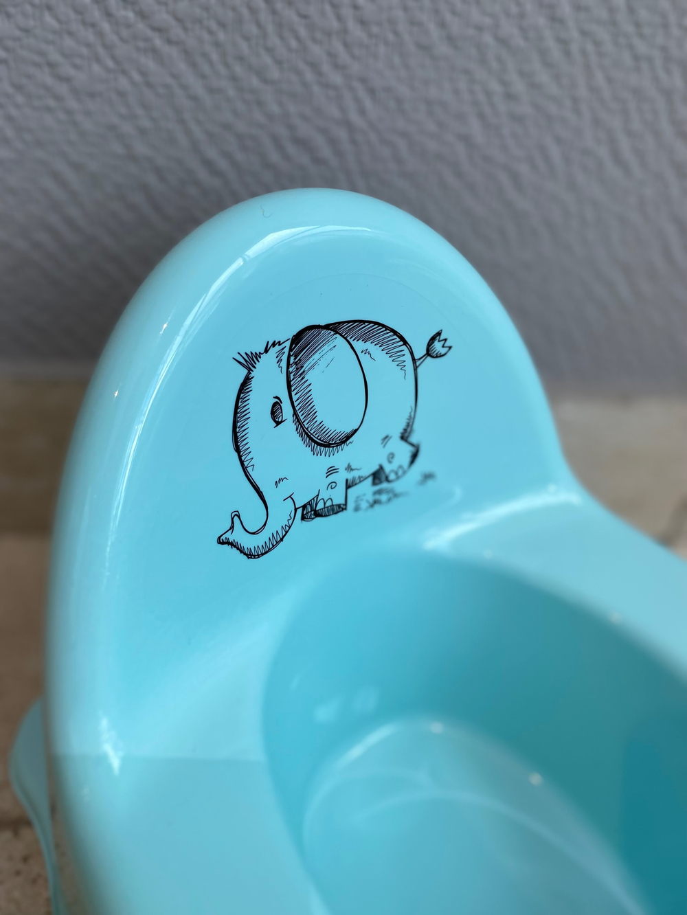 Горшок детский "ЭКО Слоник" бирюзовый