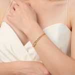 Браслет из лимонного золота с фианитами