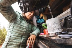 Термокружка Klean Kanteen Camp Mug 12oz (355 мл) Mountain White