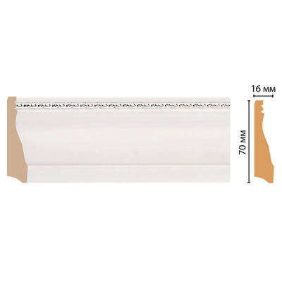 Плинтус Decomaster D193 ClassicLine 193-60 ДМ