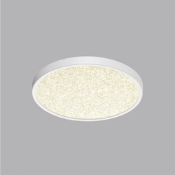 7661/24L MITRA LED SN 555 Светильник пластик/белый LED 24Вт 3000/4000K D300 IP40 OMEGA WHITE