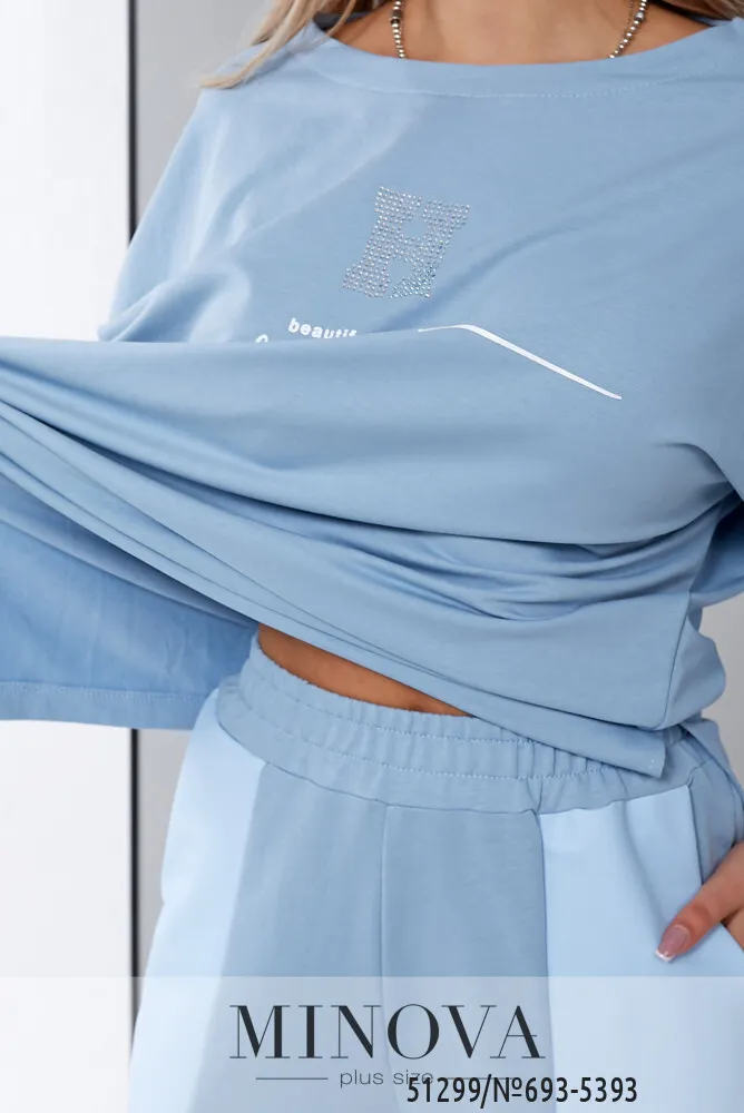 Костюм 693-5393-голубой Minova