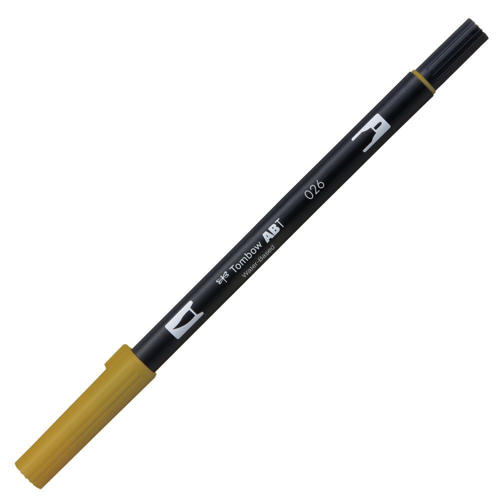 Tombow AB-T Dual Brush-Pen: 026 Yellow Gold