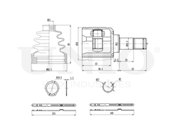 ШРУС внутренний правый UNIO CVJ-30172