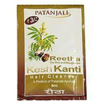 Шампунь Patanjali Kesh Kanti Reetha, укрепление и предотвращение выпадения волос, для всех типов, 8 мл.