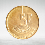 Belgium, 5 Francs - Baudouin I (French Text), 1988, VF