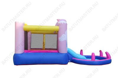 Батут детский для дома "В объятиях дельфина " 3,8*2*1,8 м