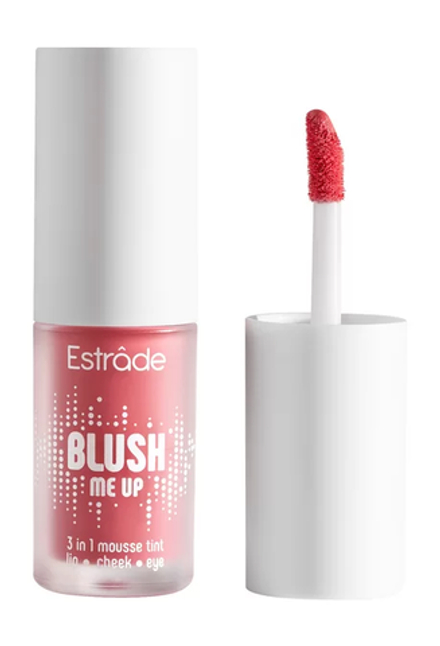 Estrade Тинт для щек, губ и век 3 в 1 Blush Me Up, стойкий, муссовый, с пудровым финишем, тон №901, Коралловый, 4 мл