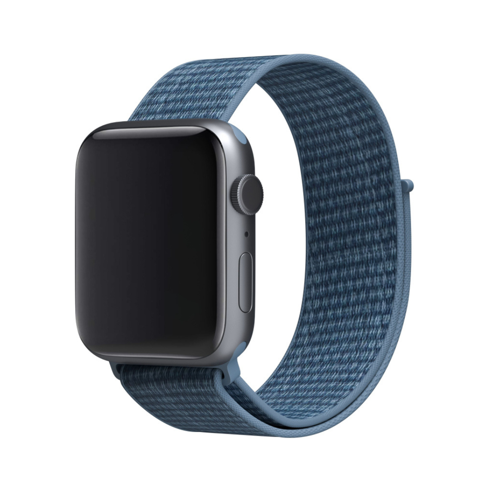Нейлоновый ремешок Apple Watch, 38/40/41, S/M, M/L, синий