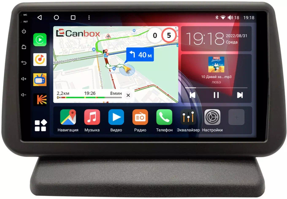 Магнитола для Nissan Note 2005-2013 (вместо верхнего бардачка) - Canbox 9-1416 Qled, Android 10, ТОП процессор, SIM-слот