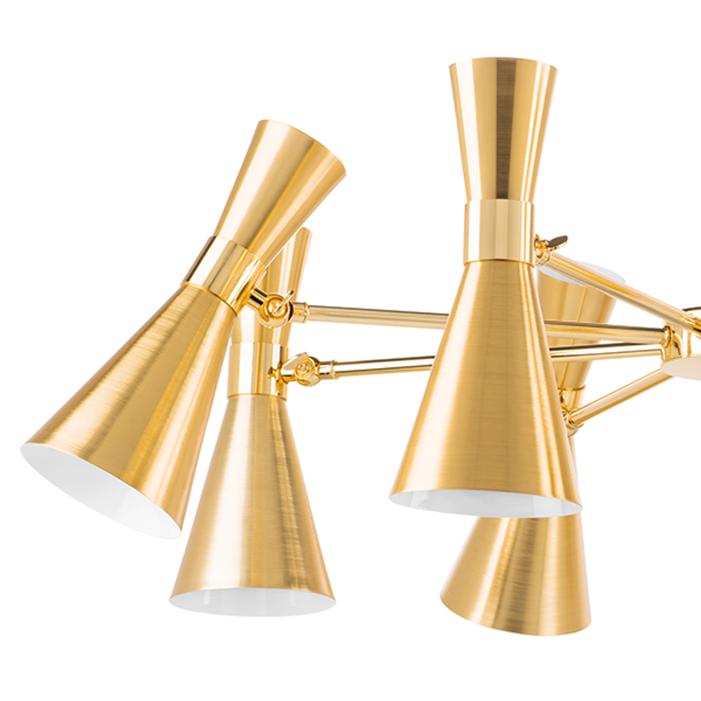 816081 Люстра DUMO 8х40W E14 ЛАТУНЬ/ЗОЛОТО