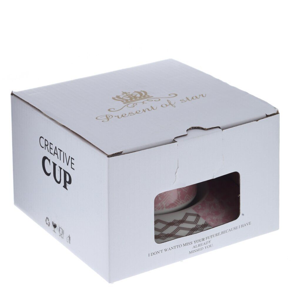 GAEM Кружка с блюдцем и ложкой, 200 мл, L15 W15 H8 см, 3в.