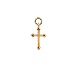 christian cross_pendant_golden_однотон