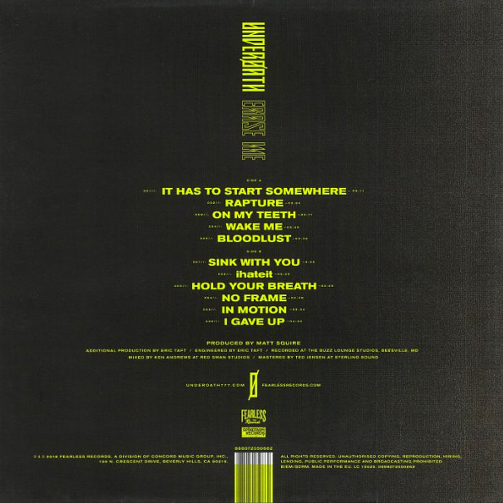Underoath / Erase Me (Coloured Vinyl)(LP)