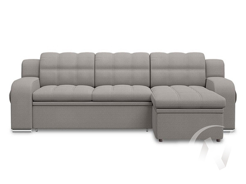 Диван угловой Жемчуг 2 (ДУ) LUMA 14 (серый)