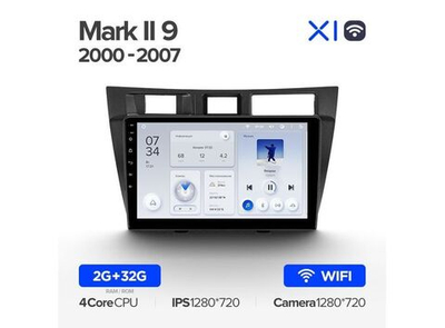 Магнитола Teyes X1 2-32 Wi-Fi Toyota Mark II 9 X100 2000 — 2007 9.0"