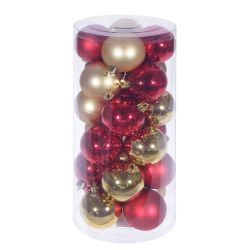 GAEM Набор из 24шт Украшение новогоднее "Шар", D 6 см, L6 W6 H7 см