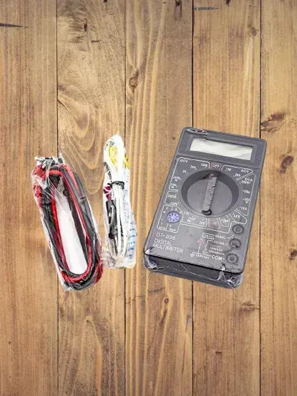 Портативный цифровой токоизмерительный (тестер электрический) мультиметр DT 838 с функцией прозвонки цепи