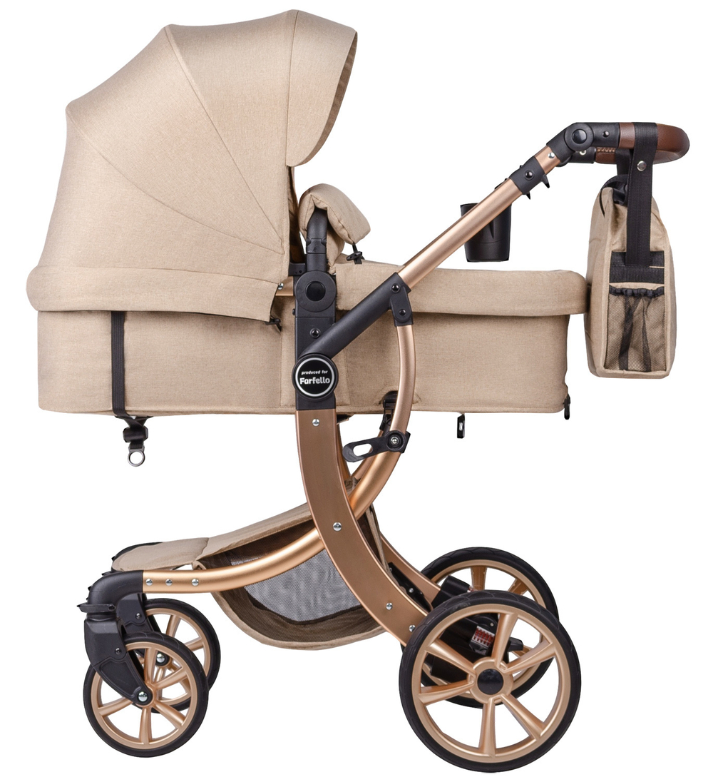 Коляска трансформер Aimile New Gold (Кремовый NDG-1)