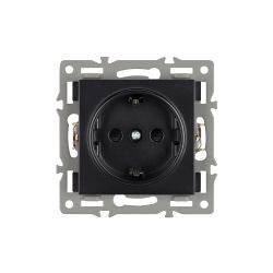 Механизм электрической розетки SCT-MEU1-PL-BK (250V, 16A) (Arlight, -) 043731