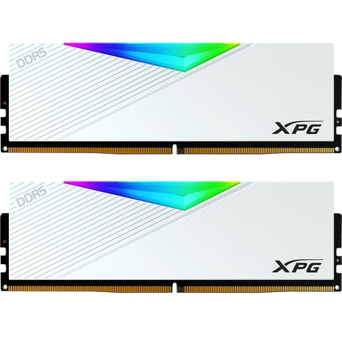 Модуль памяти DIMM DDR5 64Gb, 6400Mhz, 2x32Gb, ADATA XPG Lancer RGB White (AX5U6400C3232G-DCLARWH)