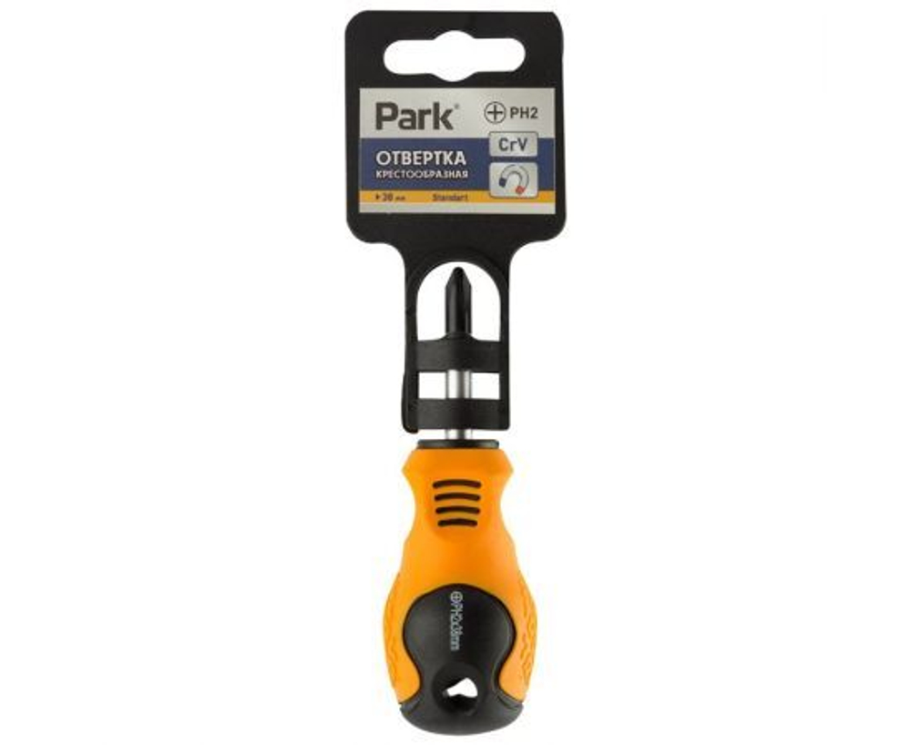 Отвертка крестовая PH2 38мм одноцветная ручка JADEVER JDSD4921