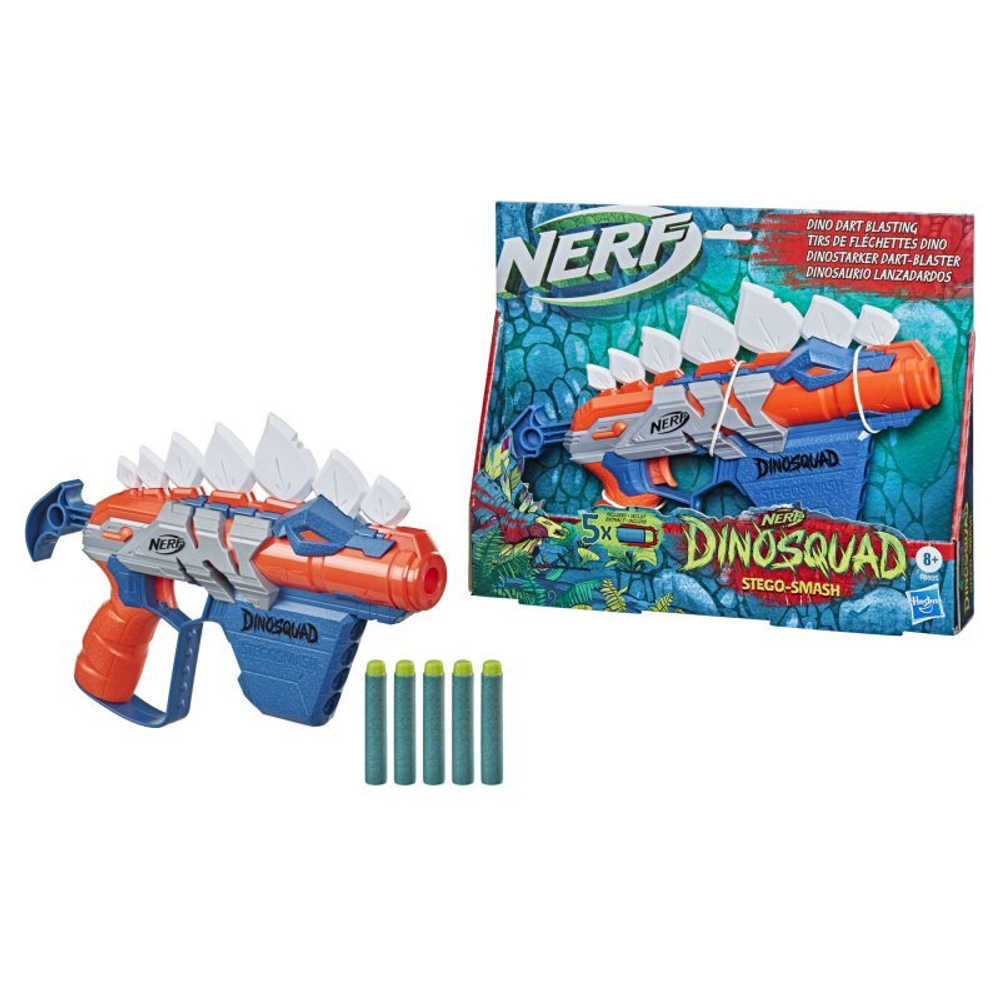 Hasbro Nerf DinoSquad - пусковая установка Stego-Smash + стрелы F0805