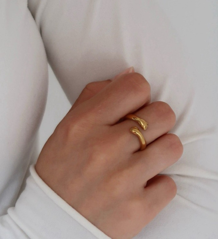 Кольцо ЛАПКИ gold