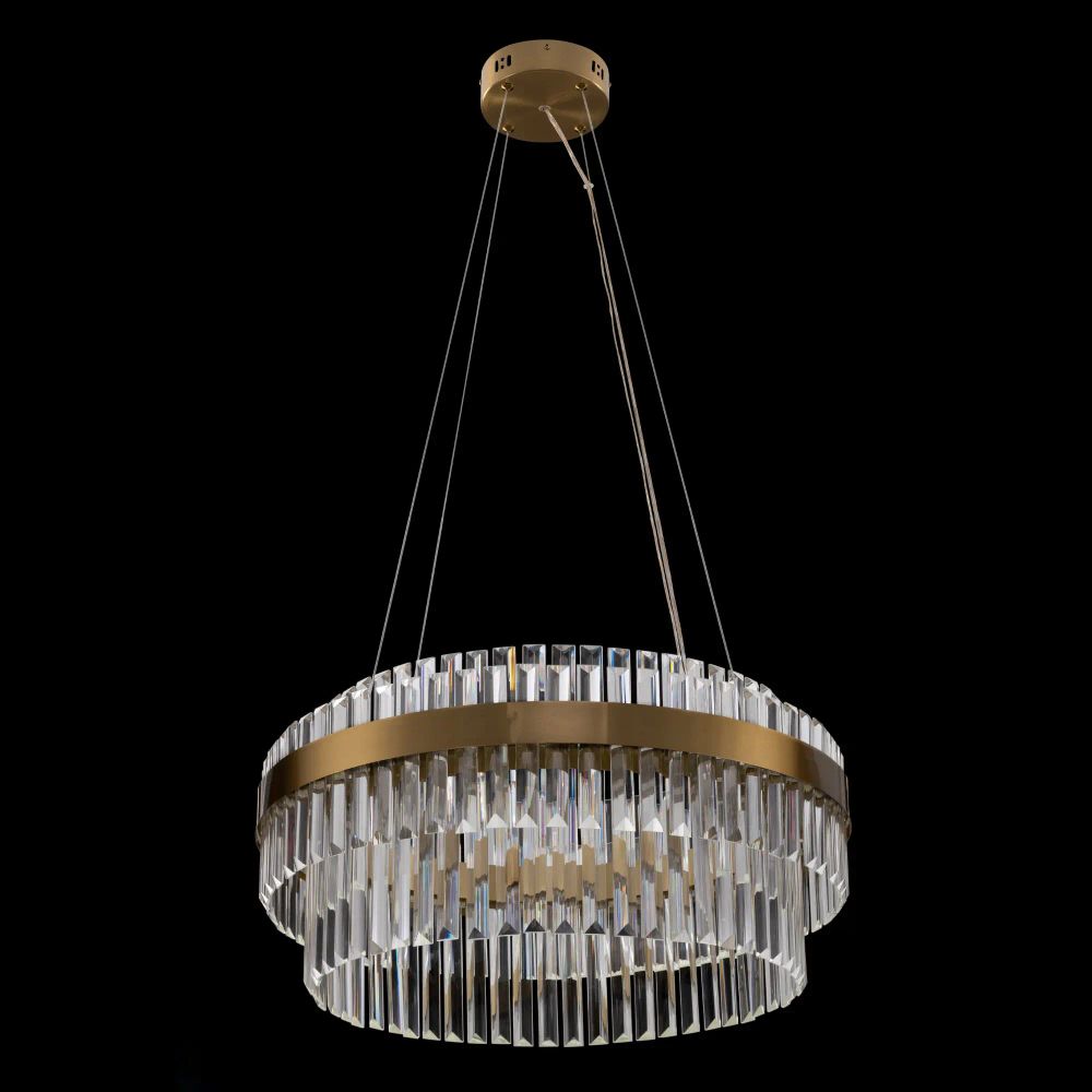 Citilux Sheldon CL339163 LED Люстра хрустальная с пультом Бронза