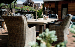 Кресло из искусственного ротанга БЕРГАМО коричневое