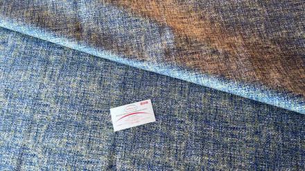 Велюр Эра 05 сине-желтый