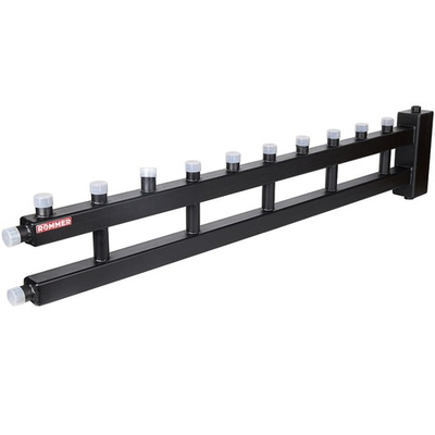 Коллектор с гидравлической стрелкой ROMMER - 1"1/4 НР на 5+1 контур 1" НР (до 60 кВт)